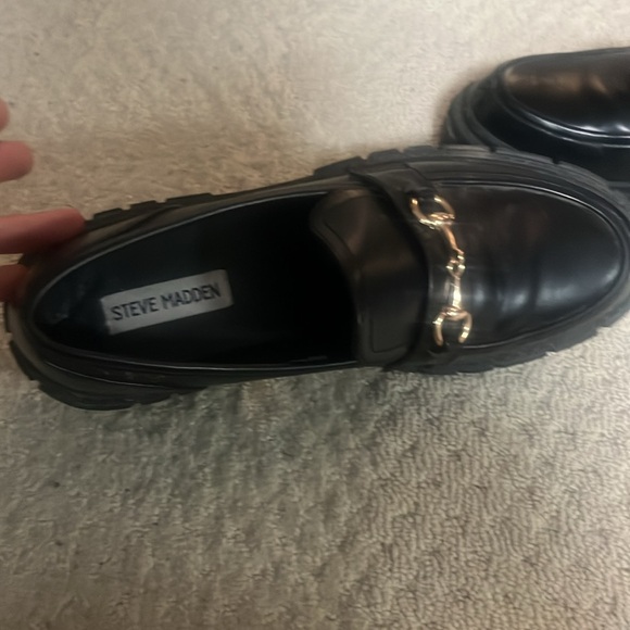 Black Steve Madden loafers size 40 - Picture 2 of 6